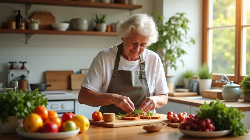 5 Essential Tips for Healthy Eating Habits in Seniors, Concept art for illustrative purpose - Monok