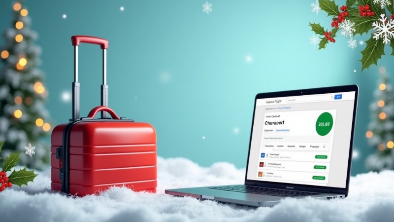 Saving on Holiday Travel with Google Flights' Cheapest Option, Concept art for illustrative purpose, tags: flights - Monok