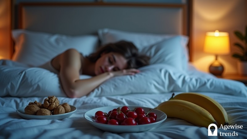 7 Tips for Eating to Improve Sleep Quality, Concept art for illustrative purpose, tags: foods - Monok