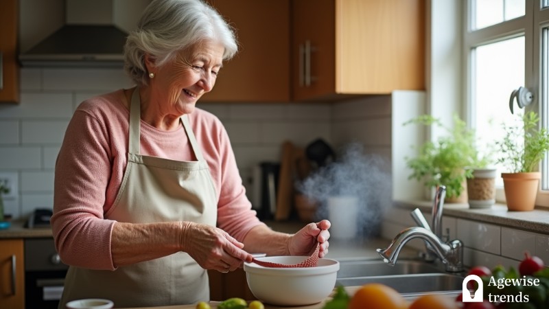 10 Adaptive Kitchen Tools for Seniors: Cooking Made Easier and Safer - AgeWiseTrends, Concept art for illustrative purpose, tags: safety - Monok