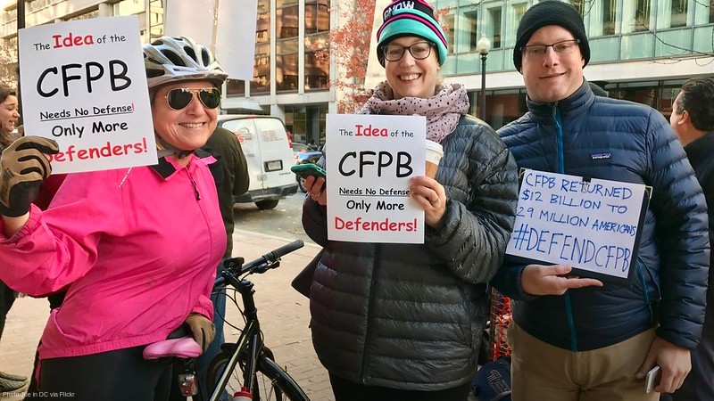 Protests at the Consumer Financial Protection Bureau (CFPB) - Joe in DC via Flickr