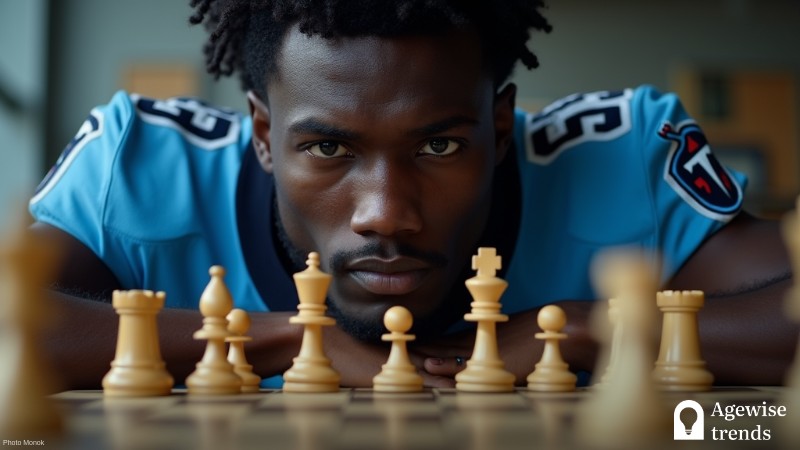 NFL Players Discover Chess as Strategic Mind Game, Concept art for illustrative purpose, tags: sharpen mental - Monok