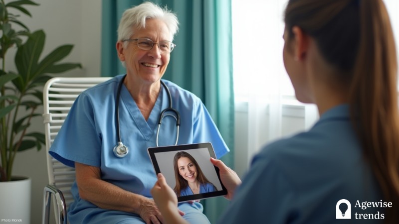 Telehealth Flexibilities Extension Offers Hope for Hospice Care but Uncertainty Looms, Concept art for illustrative purpose - Monok