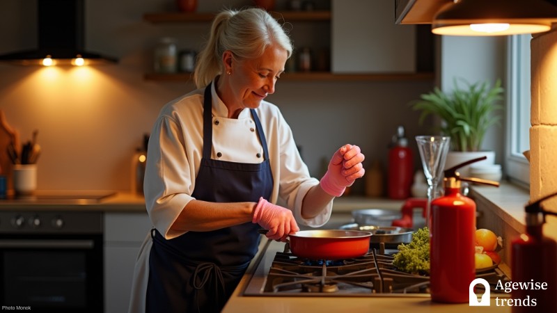 5 Kitchen Safety Tips Every Senior Should Know, Concept art for illustrative purpose, tags: lighting - Monok