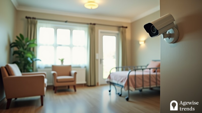 Rhode Island Law Brings Surveillance Cameras to Nursing Homes for Enhanced Oversight, Concept art for illustrative purpose - Monok