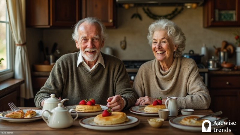 Exploring Nostalgia in Food Choices for Seniors' Dietary Preferences, Concept art for illustrative purpose, tags: nostalgic enhance - Monok