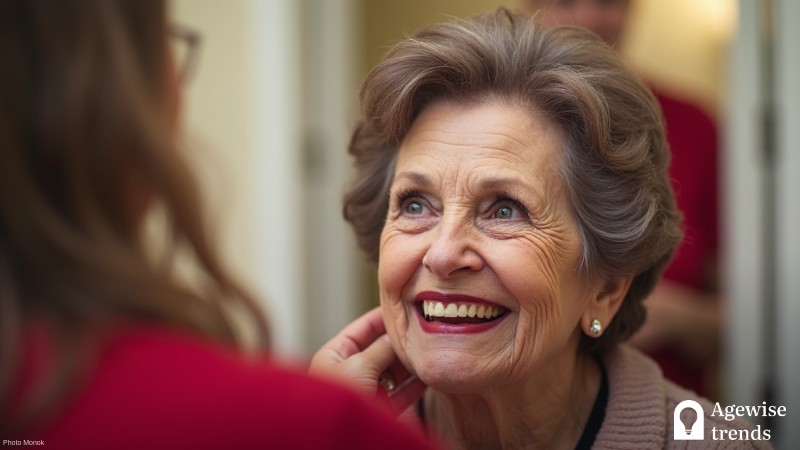 Students Bring Valentine's Day Glamour To Senior Facility With Makeovers And Photo Shoots, Concept art for illustrative purpose, tags: seniors special barnes - Monok